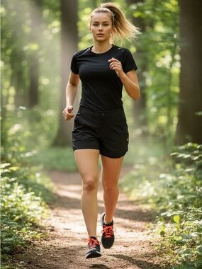 The American Outdoorsman Women's Black Athletic Shorts